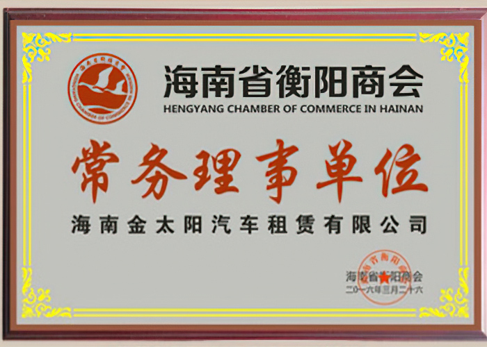 海南省衡陽商會(hui)常務理事單位